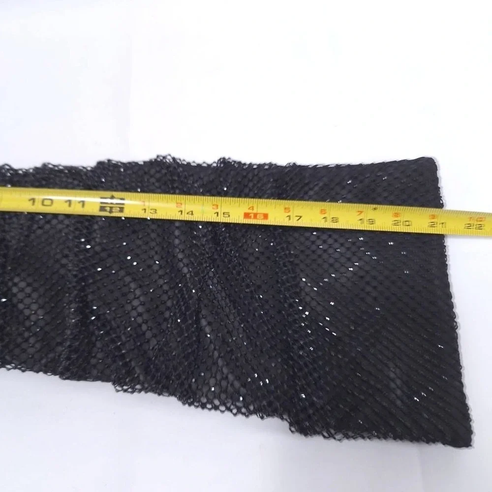 Madden Girl Sashaa Slouchy Over Knee Boot‎ Sz 6.5 Rhinestones Stilettos Fishnet